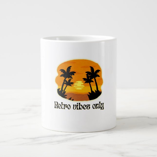 Retro Sunset Dreams Jumbo Mugg (Framsidan)