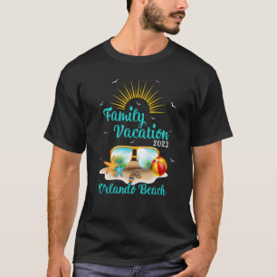 Retro Sunset Family Vacation 2023 Florida Orlando T Shirt