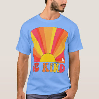 Retro Sunset Färg be om inspirationslärare T Shirt
