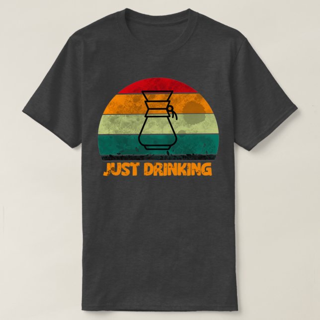 Retro sunset for chemex älskare 2 t shirt (Design framsida)