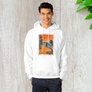 Retro Sunset Forest Ligcape Abstrakt Hoodie