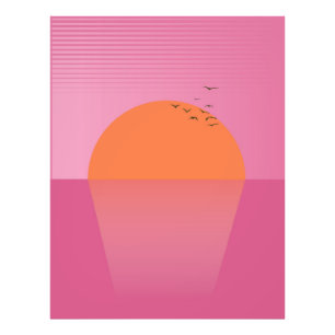 Retro Sunset Fototryck