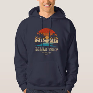 Retro sunset Girls resa bachelorette Matching Hoodie