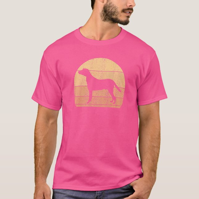 Retro Sunset Hamiltonstovare I Hund Hamiltonstovar T Shirt (Framsida)