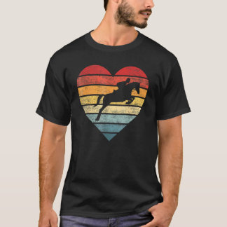 Retro Sunset Horse Rider Equestrian Horseman T Shirt