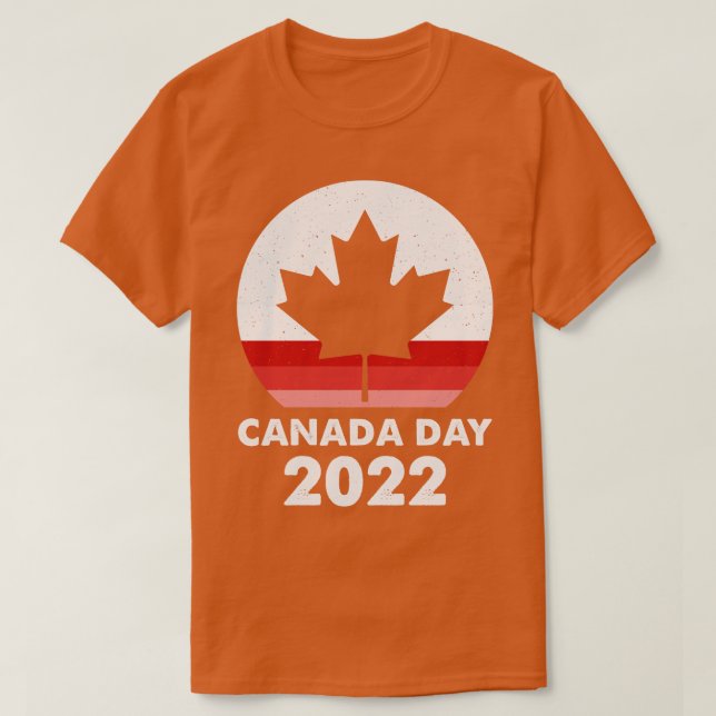 Retro Sunset Kanada Day 2022 T Shirt (Design framsida)