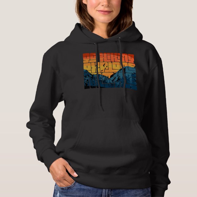 Retro Sunset Ligcape Hiking Äventyr Explorer T Shirt (Framsida)