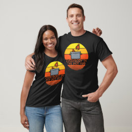 Retro Sunset Lobster Pot, Hett Tub T Shirt