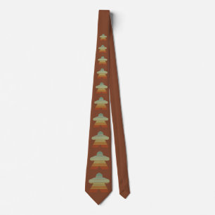 Retro Sunset Meeple Brown Orange Grått Board Gamer Slips