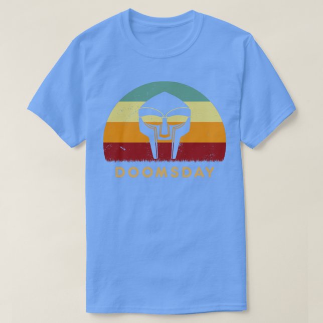 Retro Sunset MF Doom Doomsday T Shirt (Design framsida)