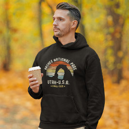 Retro Sunset over Arches National Park, Utah Hoodie