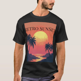 Retro Sunset Paradise - Vintage Tropical Escape T Shirt