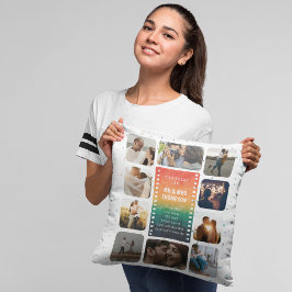 Retro Sunset Photo Mr. och Mrs. 2nd-årsdag Kudde