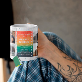 Retro Sunset Photo Mr. och Mrs. 30-årsdagen Kaffemugg