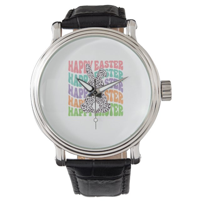 Retro Sunset Rabbit Armbandsur (Framsida)
