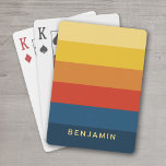 Retro Sunset Rand med enkel Sans Serif Namn Casinokort<br><div class="desc">Rugby Rand - En diskett mönster med djärvt rand och namn. Om teckningen fortfarande behöver justeras klickar du på knappen Anpassa den här. Detta kommer att föra dig till ett designområde där du kan flytta sak runt och till och med byta färg!</div>