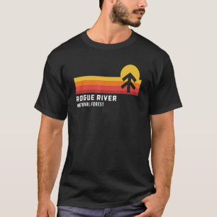 Retro Sunset Rogue River National Forest Medford O T Shirt