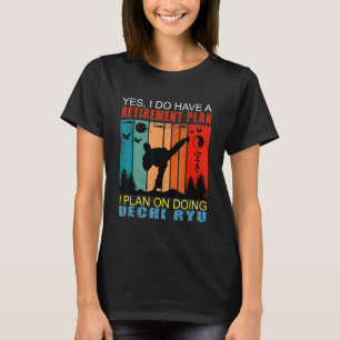Retro Sunset Slogan Pension I planerar att använda T Shirt