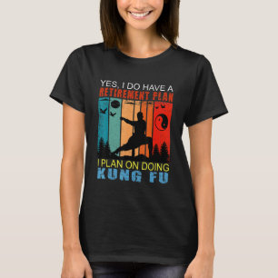 Retro Sunset Slogan Pension plan I plan för Doi T Shirt
