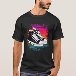 Retro Sunset Sneaker T Shirt