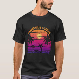 Retro Sunset Summer Vibes T Shirt