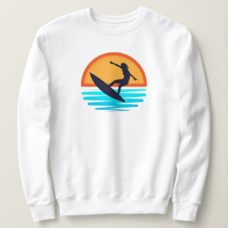 Retro Sunset Surfing _ Vintage Beach Vibes T Shirt