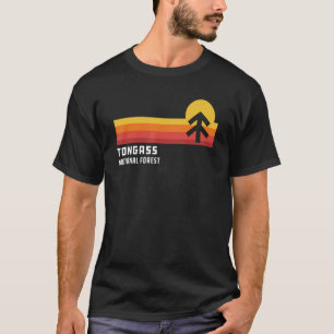 Retro Sunset Tongass National Forest Juneau Alaska T Shirt