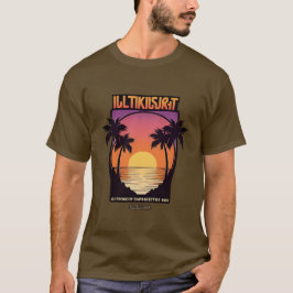 Retro Sunset Vibes Manar-Shirt 80s Aesthetic T Shirt