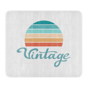 Retro Sunset+Vintage Script Distress