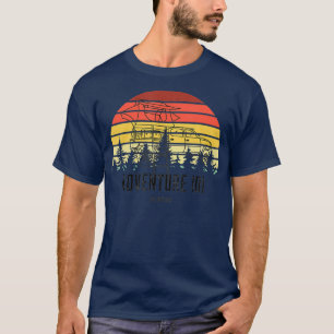 Retro sunset vintage Taco Tacoma-överlandning T Shirt