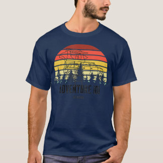 Retro sunset vintage Taco Tacoma-överlandning T Shirt
