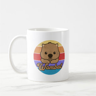 Retro Sunset Wombat Kaffemugg