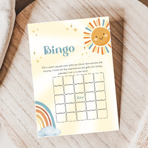 Retro Sunshine Baby Shower Bingo-spel