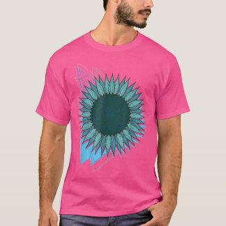 Retro Sunshine Flower Blommar Synthwave Vaporwave T Shirt
