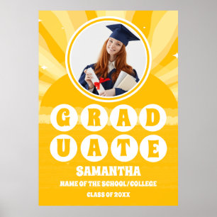 Retro Sunshine Photo Studenten Poster
