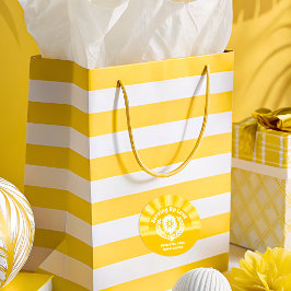 Retro Sunshine Pickleball Bröllopsfest Runt Klistermärke