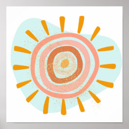 Retro sunshine poster