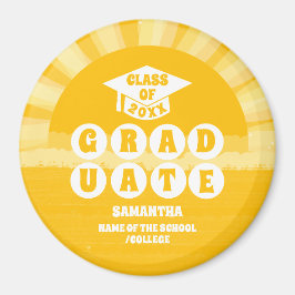 Retro Sunshine Studenten Magnet