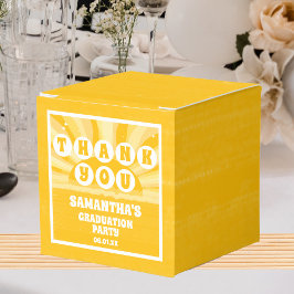 Retro Sunshine Studentfest Tack Presentaskar