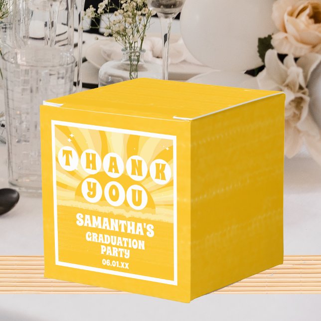 Retro Sunshine Studentfest Tack Presentaskar (Skapare uppladdad)