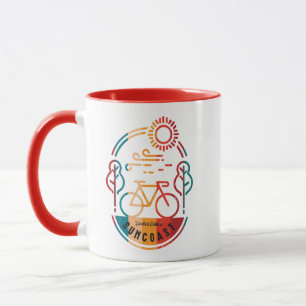 Retro Sunshore Bike Trail Mugg