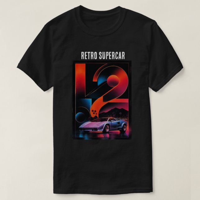 Retro Superbil Racing Vintage Grafisk T-Shirt (Design framsida)