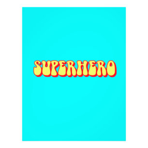 Retro Superhjälte Fototryck