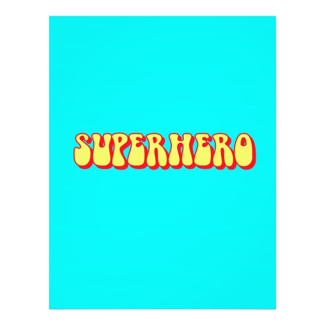 Retro Superhjälte Fototryck (Framsidan)