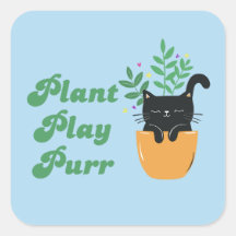 Retro Supersöt Cat Plant Play Purr