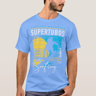 Retro Supertubos Surfing Surfare Paradise Surfa Po T Shirt