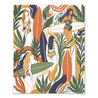 Retro Surf Club Fototryck