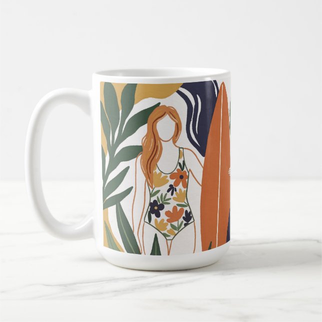 Retro Surf Club Kaffemugg (Vänster)