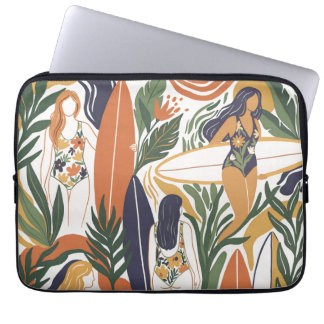 Retro Surf Club Laptop Fodral