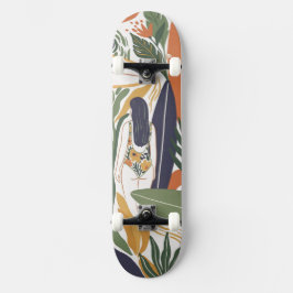 Retro Surf Club Mini Skateboard Bräda 18,5 Cm
